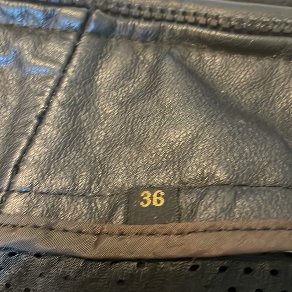 Vintage aviator leather jacket bomber motorcycle brown women’s size 36 - Picture 16 of 16